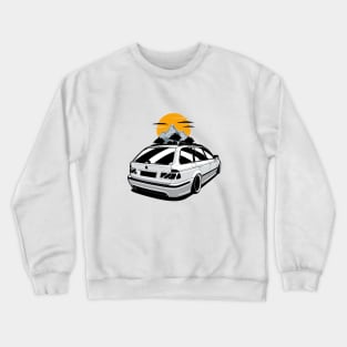 White E39 Touring Sunset Crewneck Sweatshirt